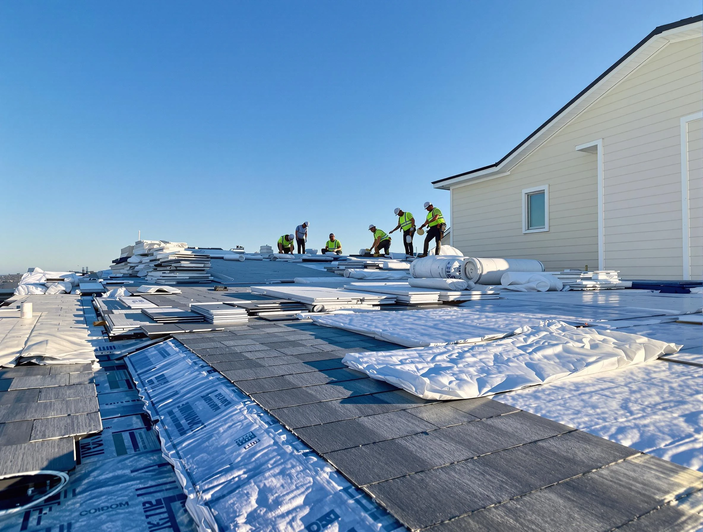 Finished roof installation project by Twinsburg Roofing Company in Twinsburg, OH